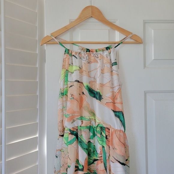 Lily Halter Maxi Boho Dress S - Picture 2 of 11